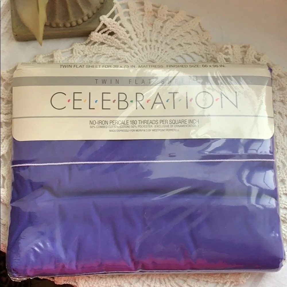 Vintage Still Sealed Twin Flat Sheet